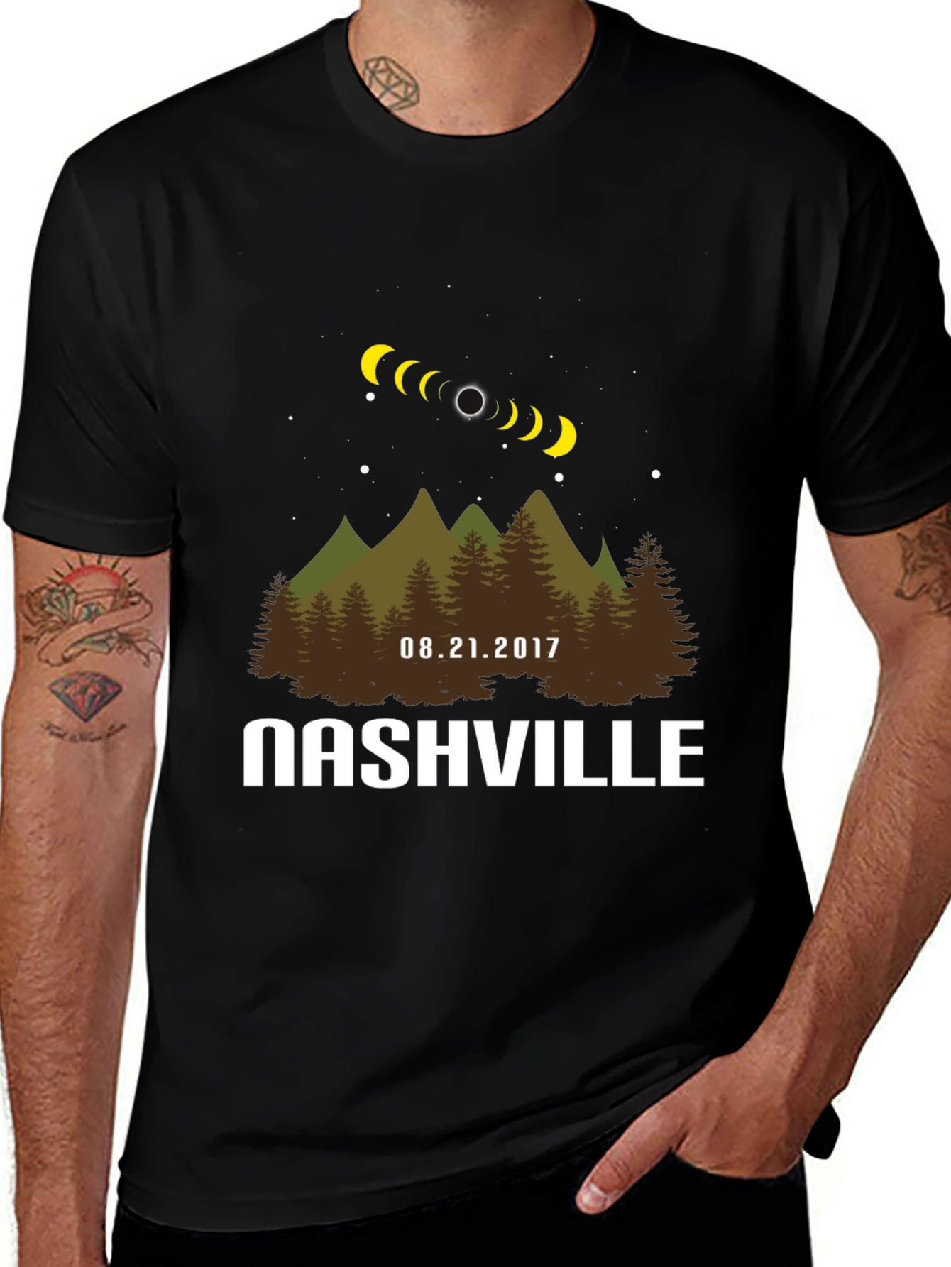 Nashville Eclipse T-Shirt: Total Solar Eclipse Souvenir