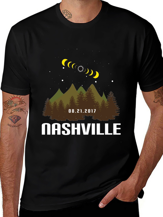 Nashville Eclipse T-Shirt: Total Solar Eclipse Souvenir