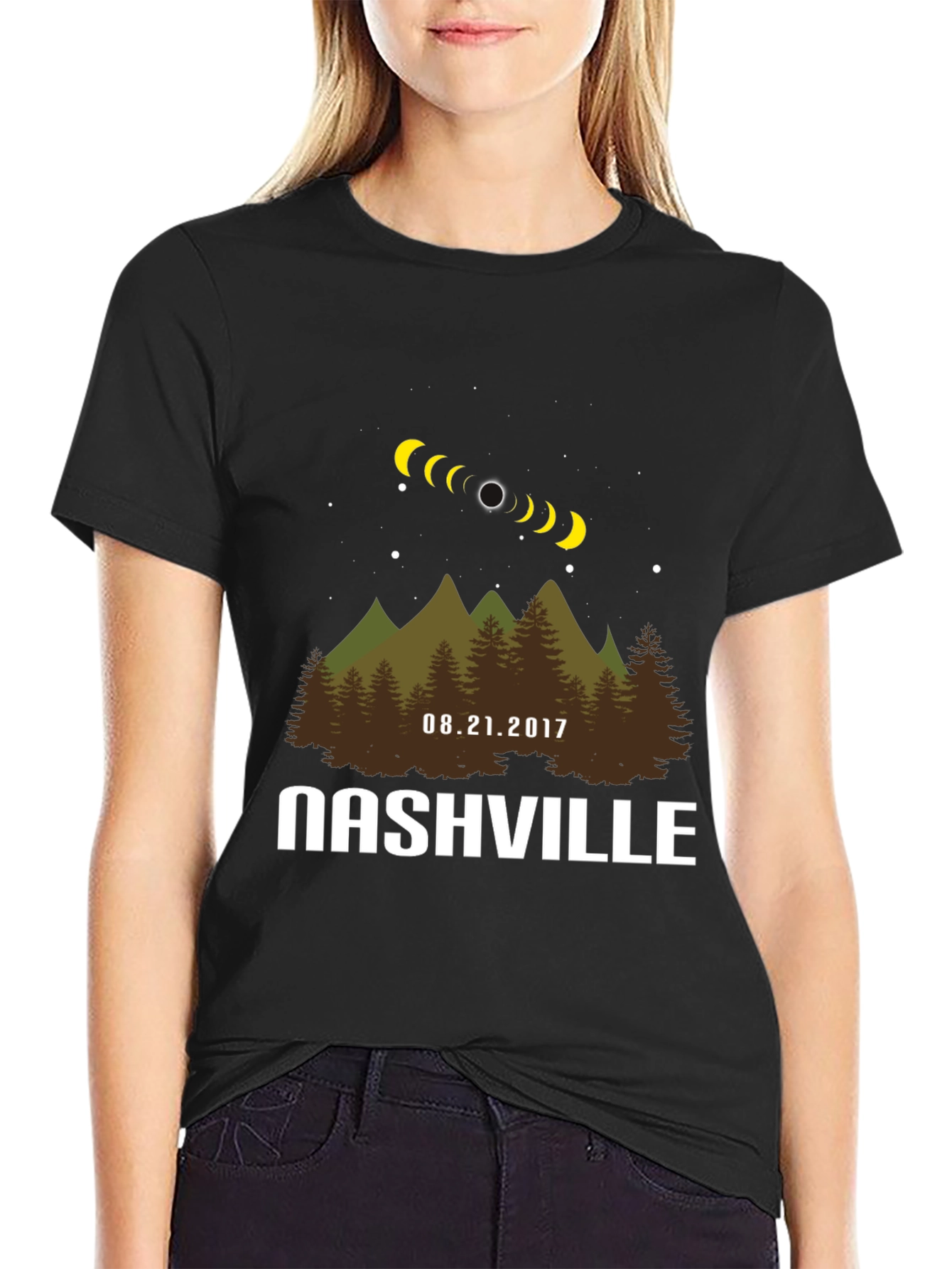 Nashville Eclipse T-Shirt: Total Solar Eclipse Souvenir