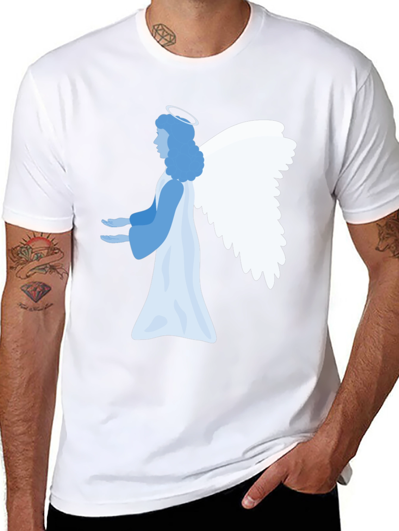 Angel Graphic Tee - Stylish & Unique