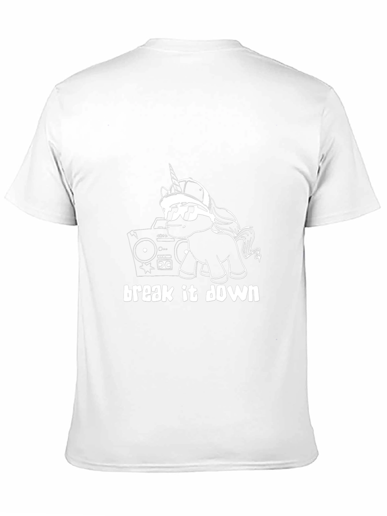 Unicorn Boombox Black T-Shirt