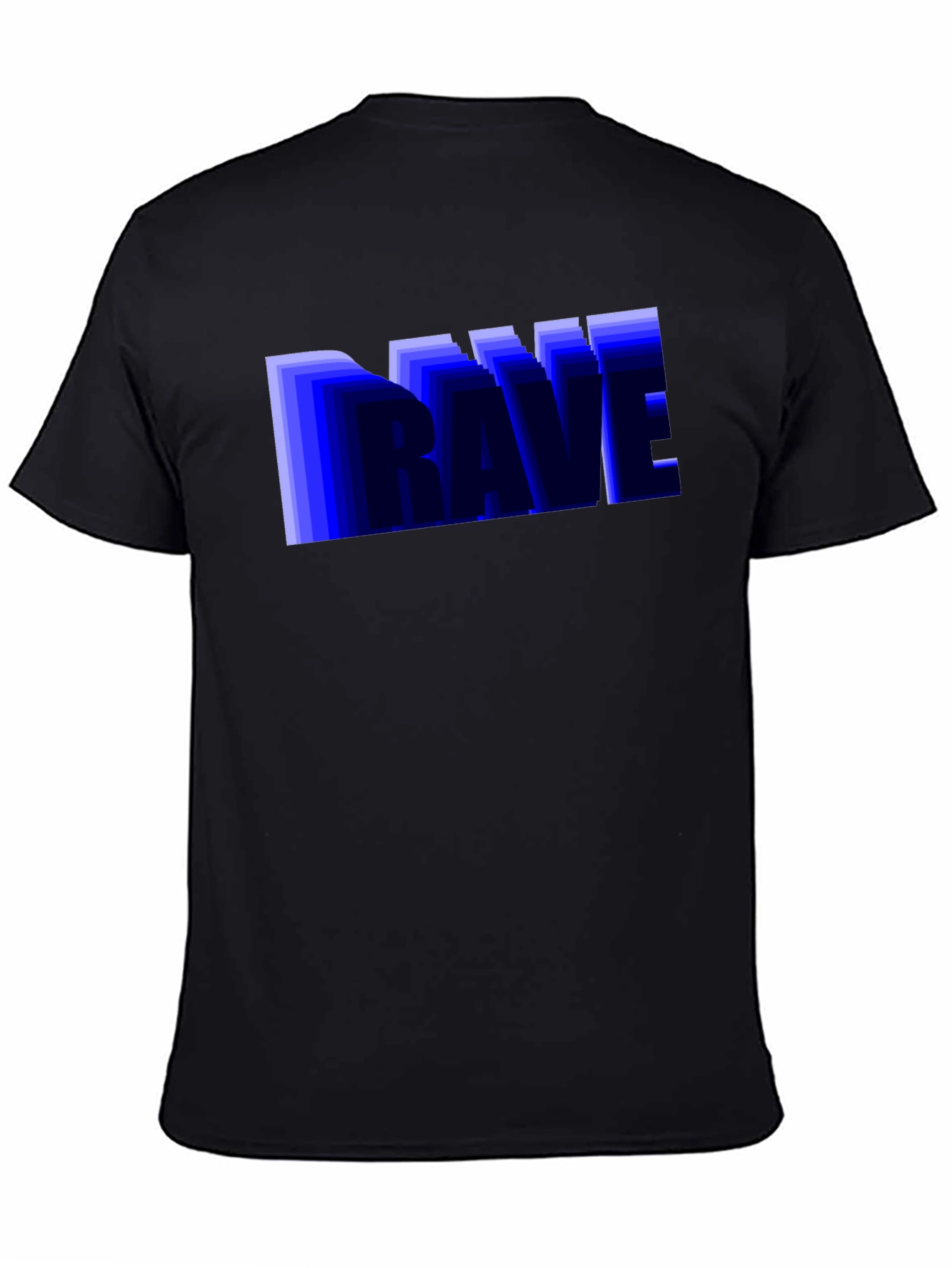 Rave Graphic Print Black T-Shirt