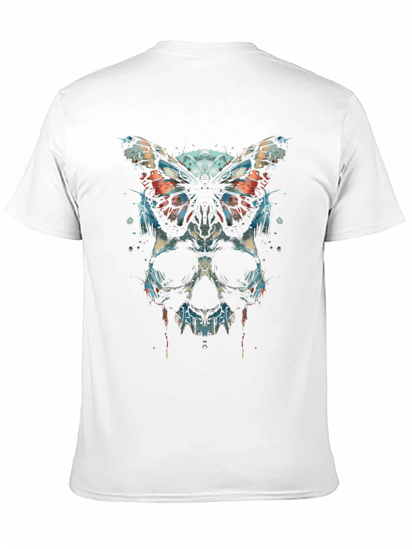 Skull & Butterfly Graphic T-Shirt - Edgy Streetwear