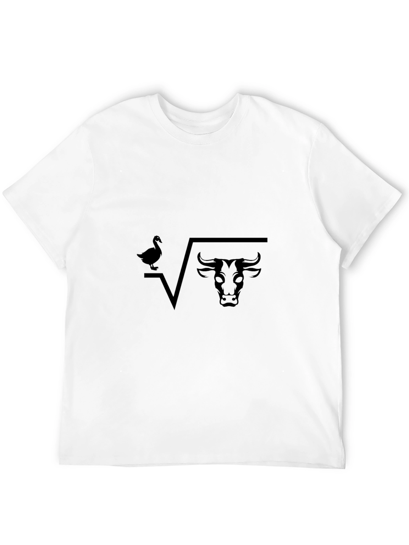 Duck Under Root Bull Black T-Shirt