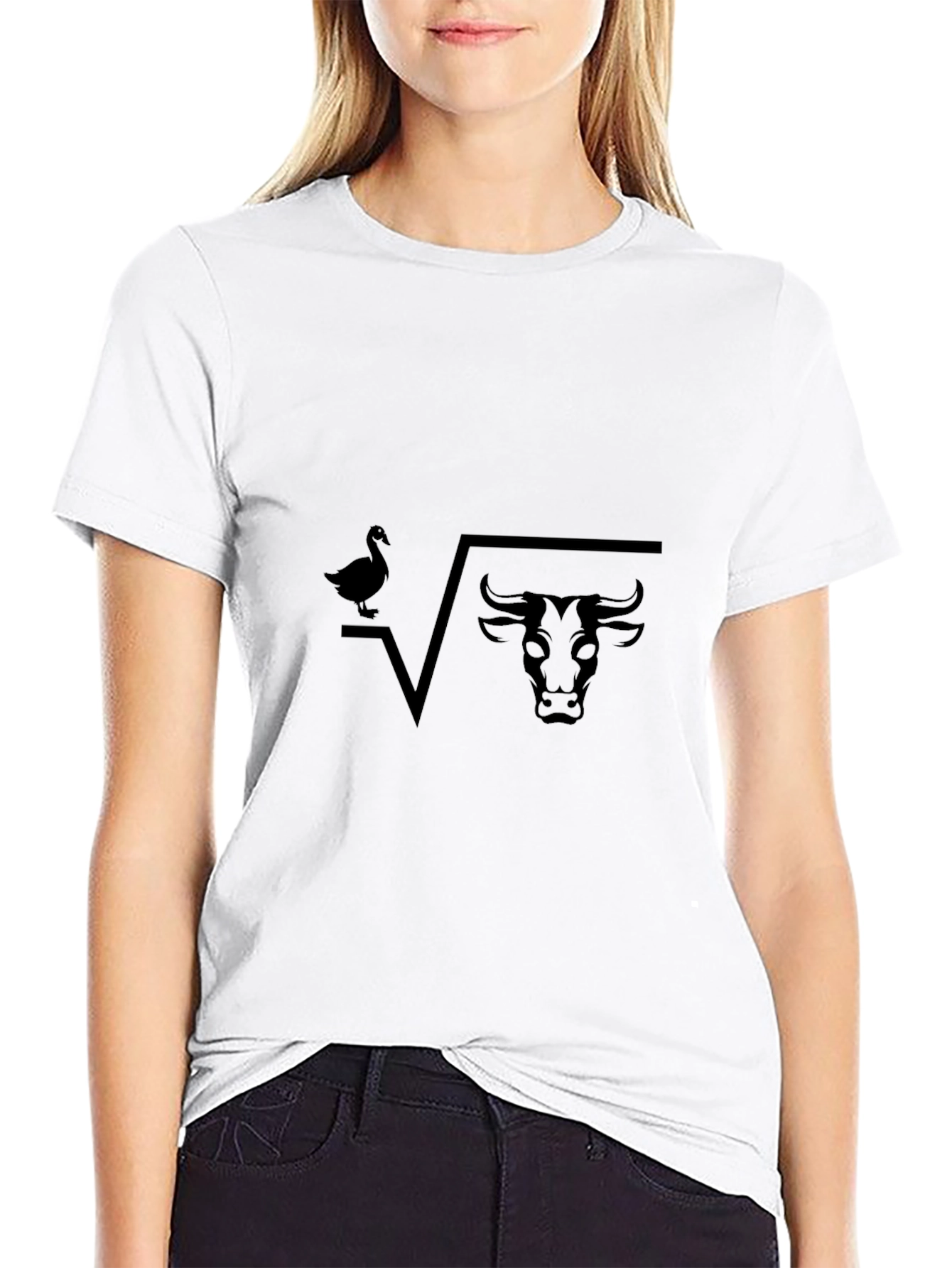 Duck Under Root Bull Black T-Shirt