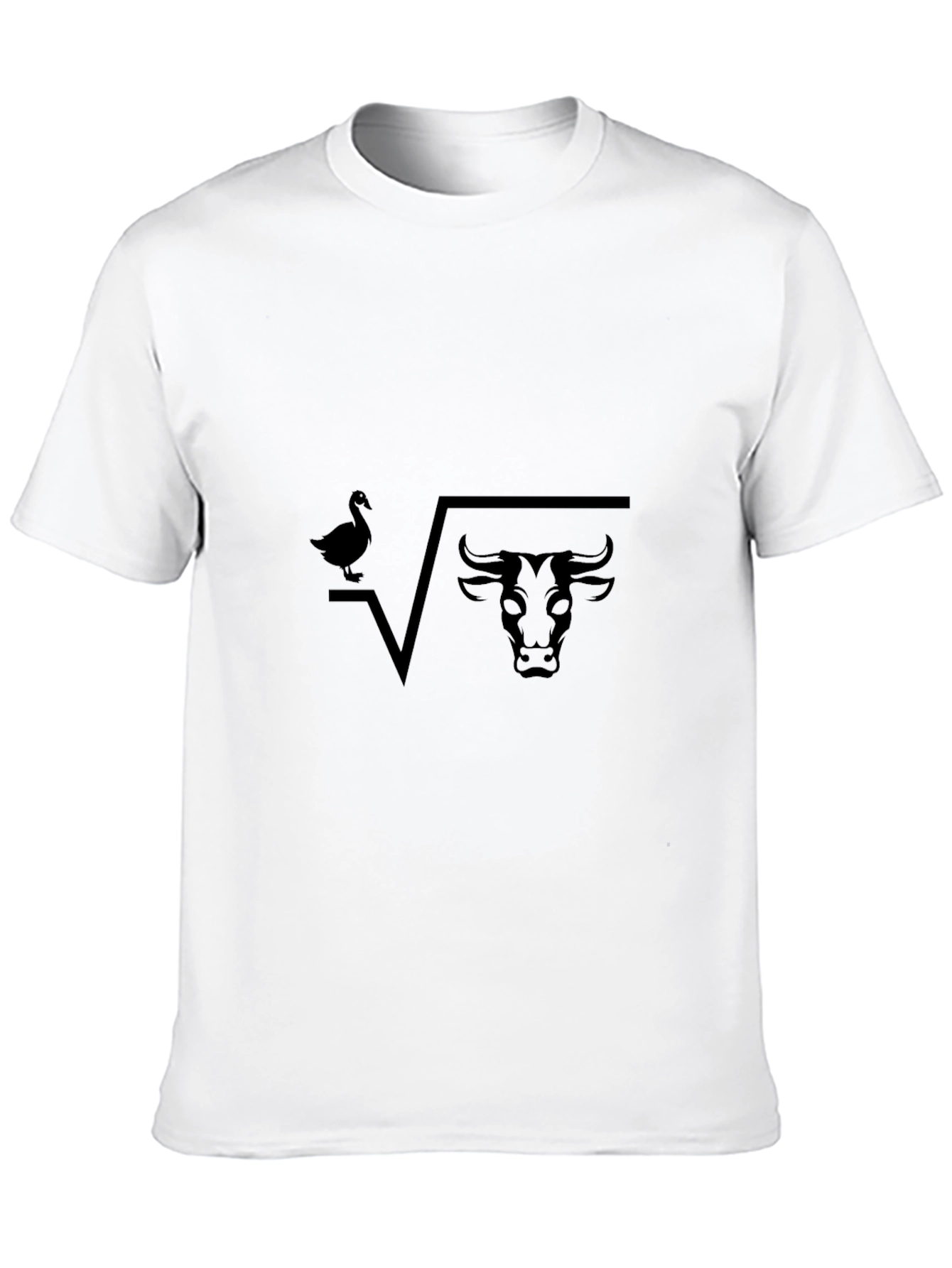 Duck Under Root Bull Black T-Shirt