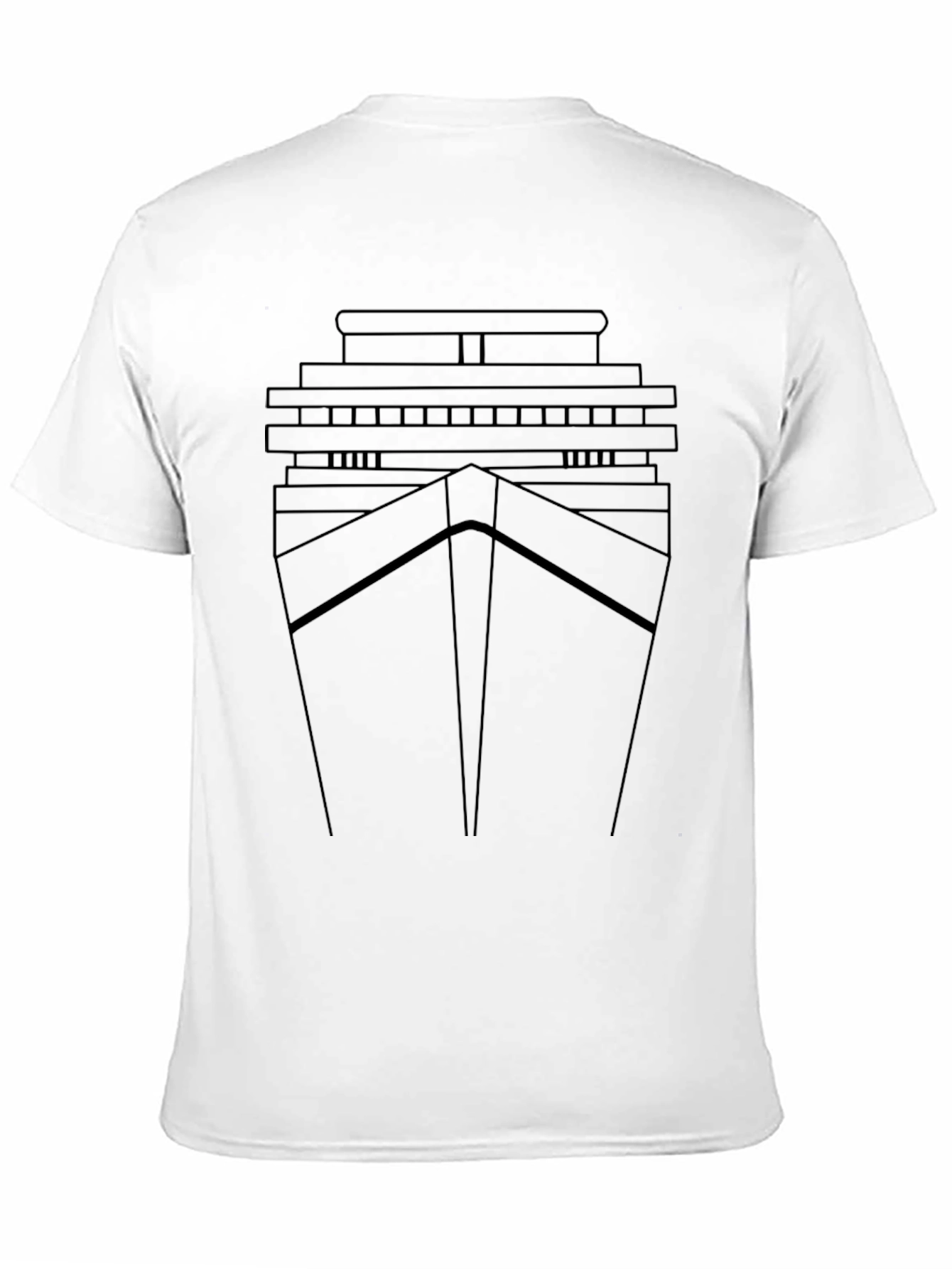 Cruise Ship T-Shirt - Nautical Style - Black