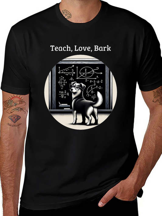 Teach Love Bark T-Shirt - Dog Lover Edition
