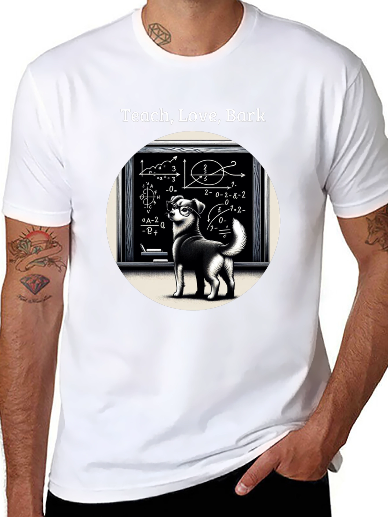 Teach Love Bark T-Shirt - Dog Lover Edition