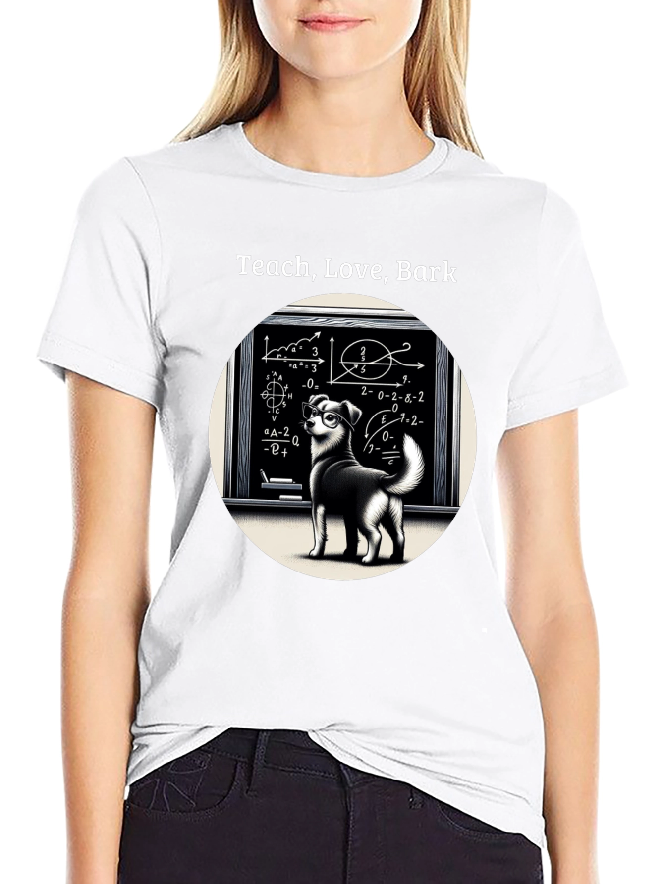 Teach Love Bark T-Shirt - Dog Lover Edition