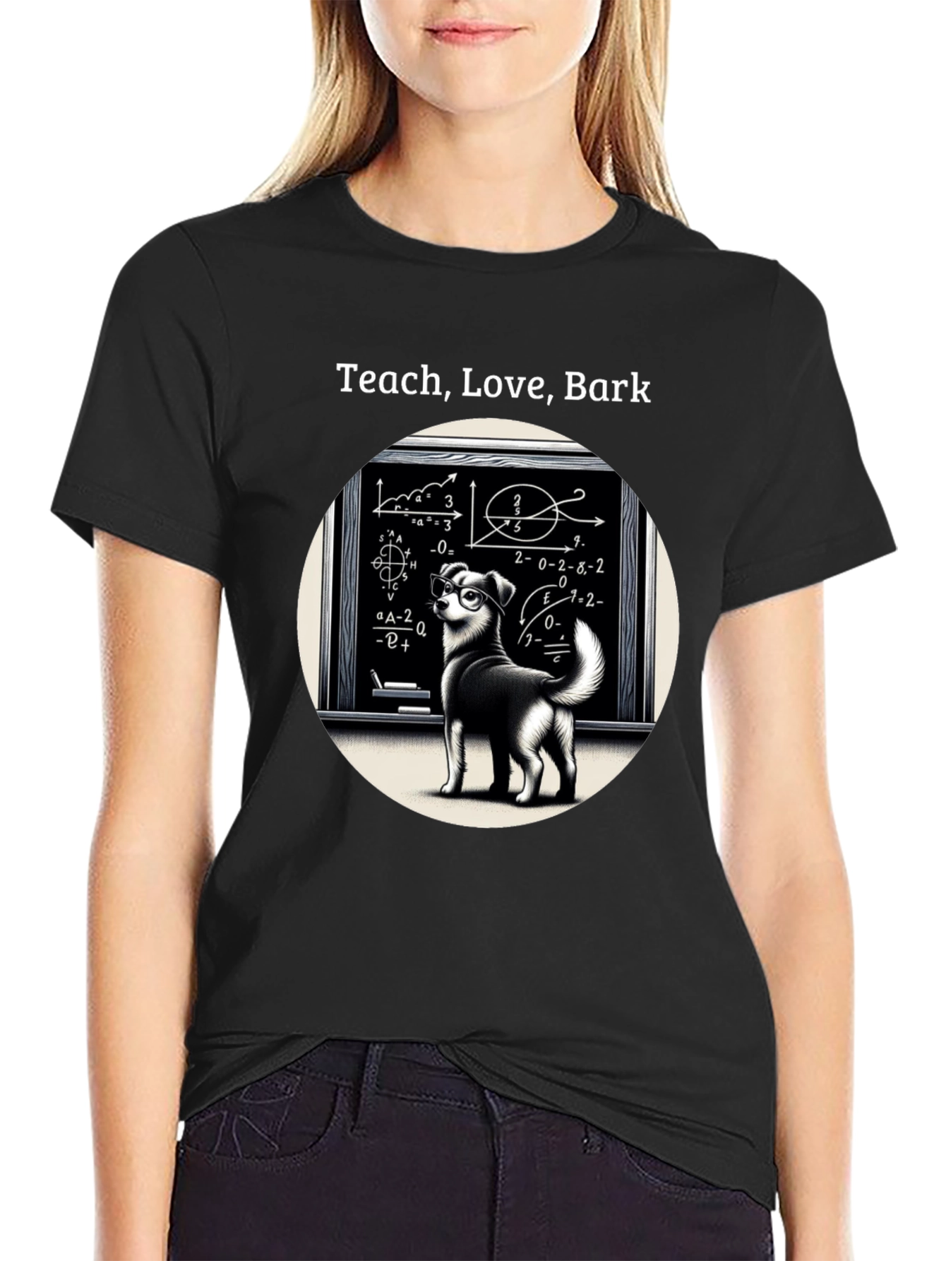 Teach Love Bark T-Shirt - Dog Lover Edition