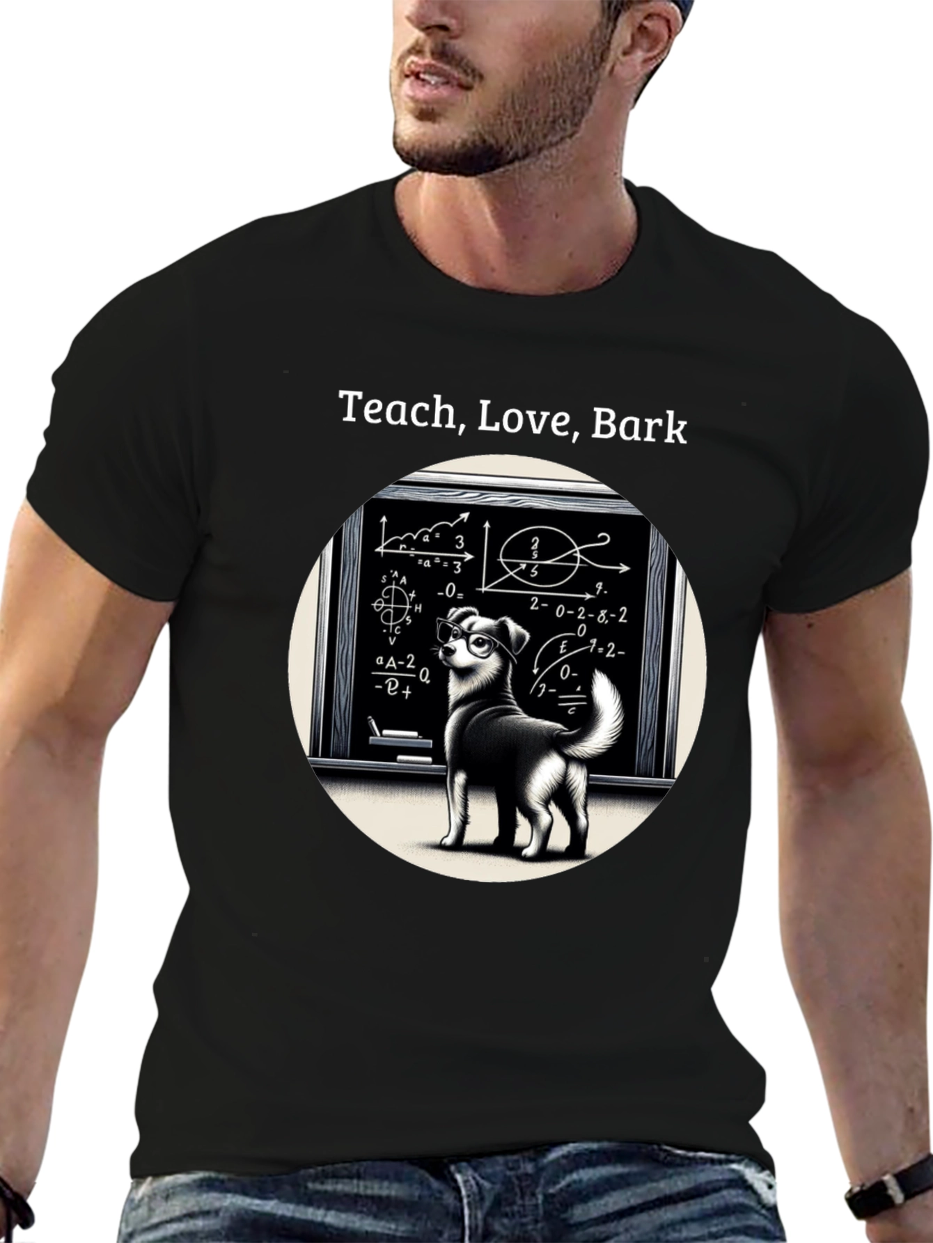 Teach Love Bark T-Shirt - Dog Lover Edition