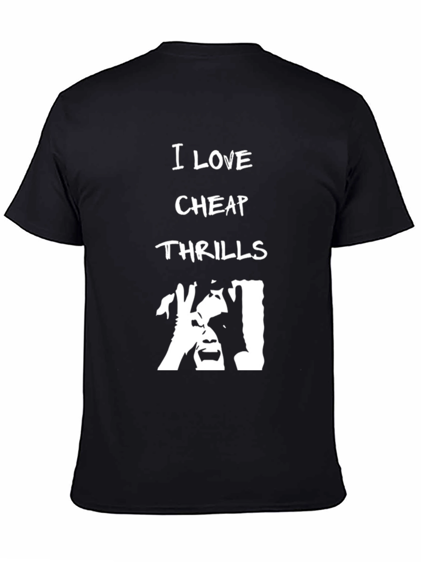 I Love Cheap Thrills Black T-Shirt
