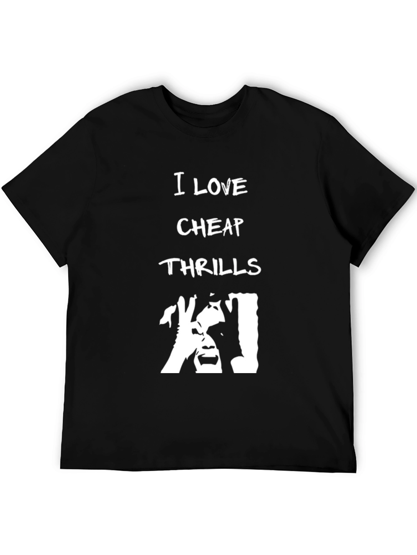 I Love Cheap Thrills Black T-Shirt