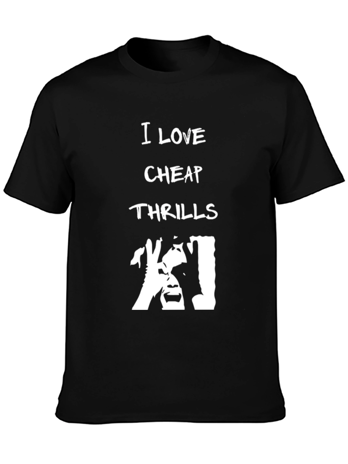 I Love Cheap Thrills Black T-Shirt
