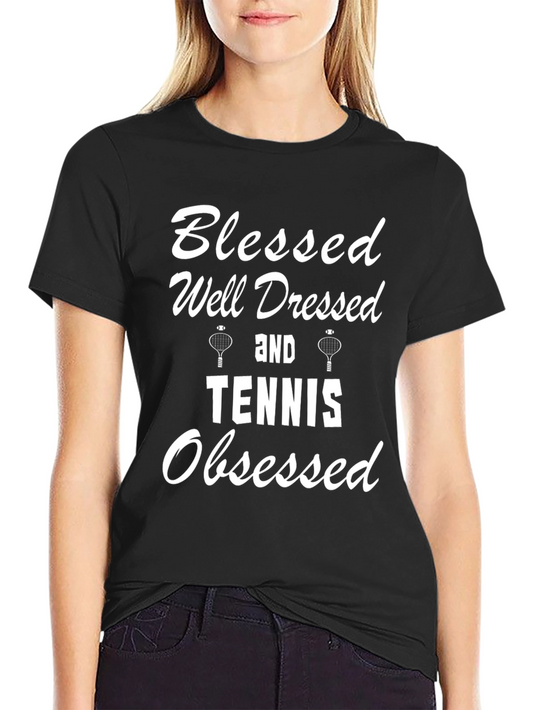 Blessed Tennis Obsessed Graphic Tee