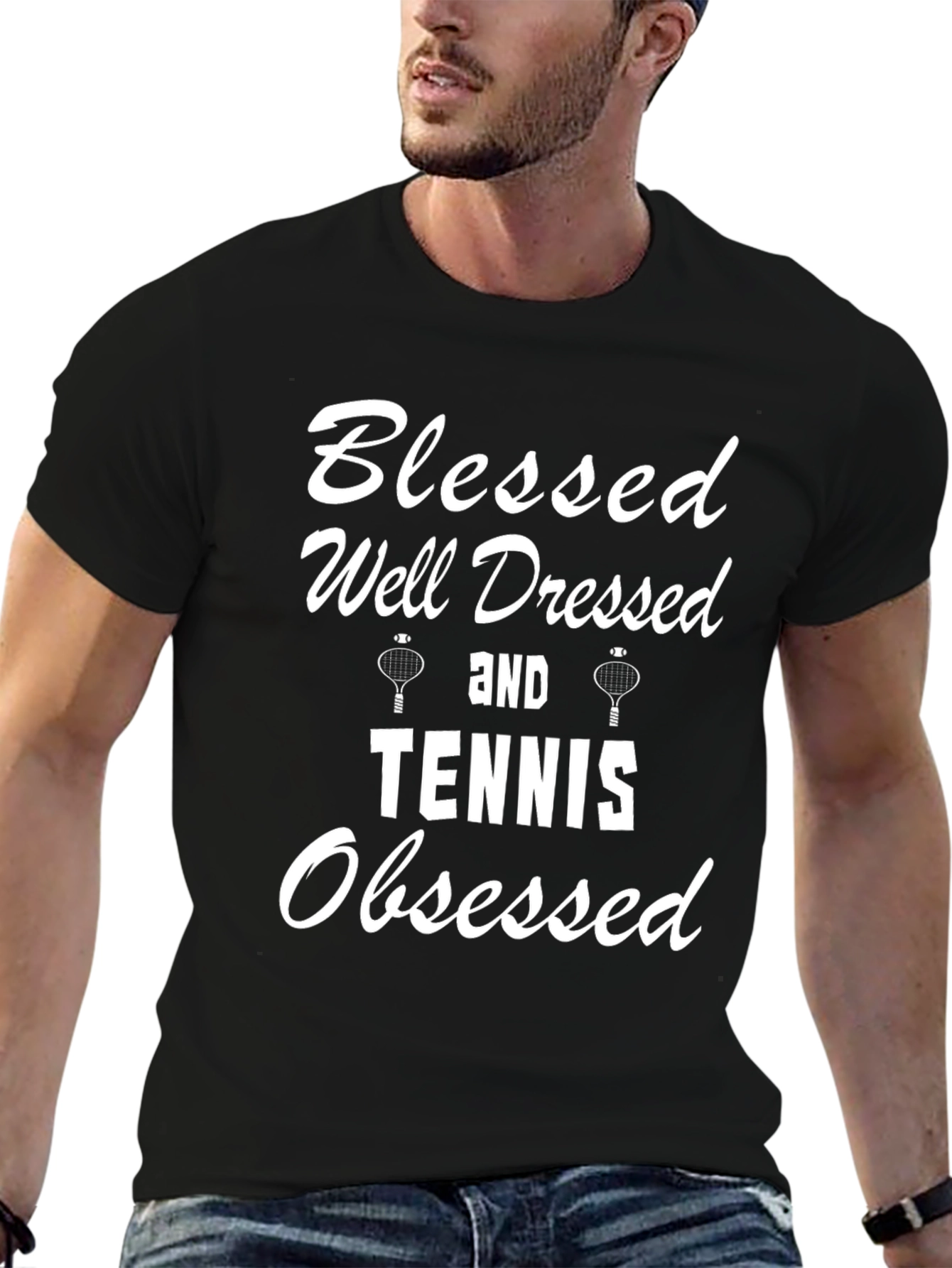 Blessed Tennis Obsessed Graphic Tee