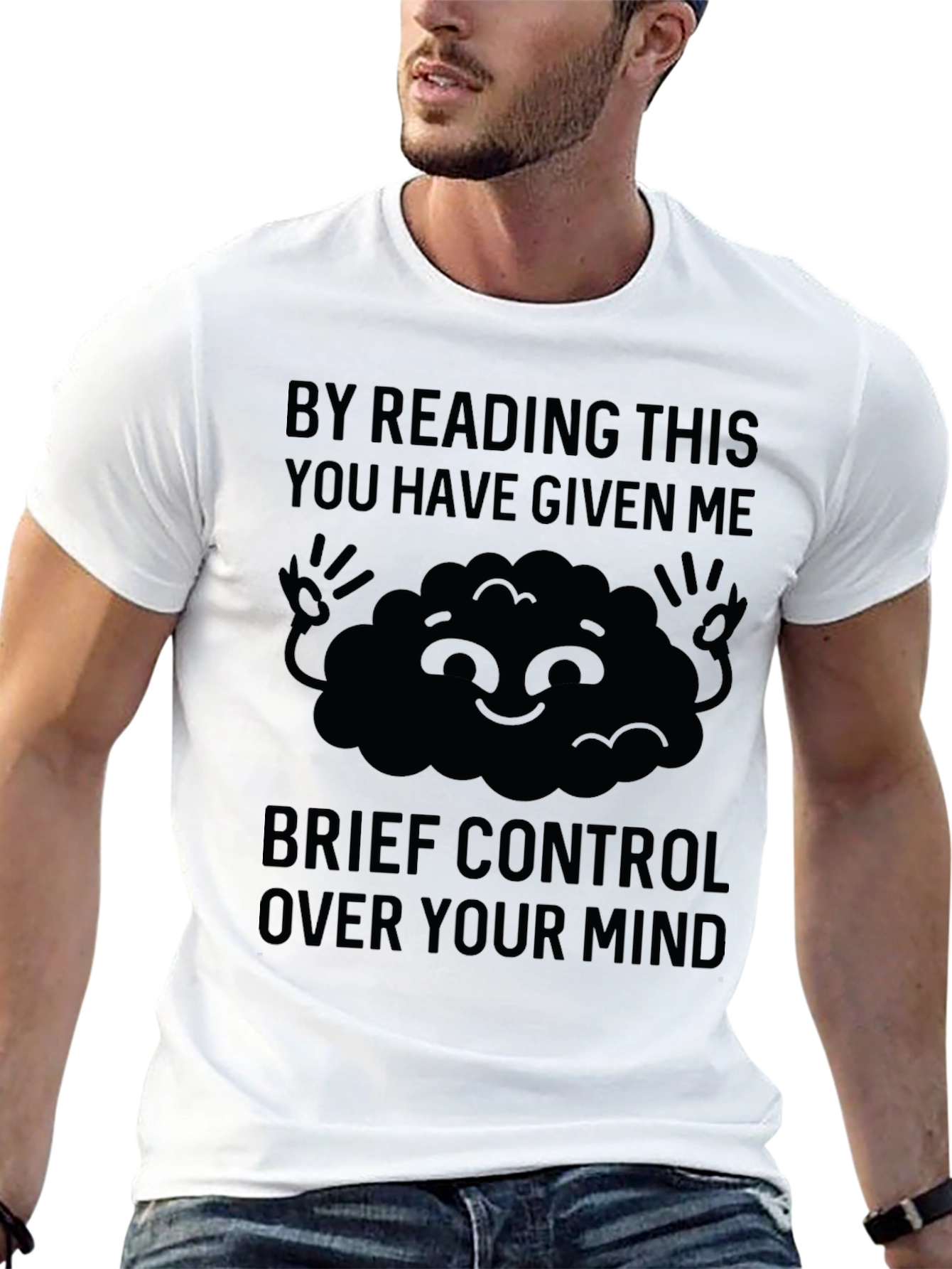 Mind Control Graphic Tee - Funny Reading Shirt