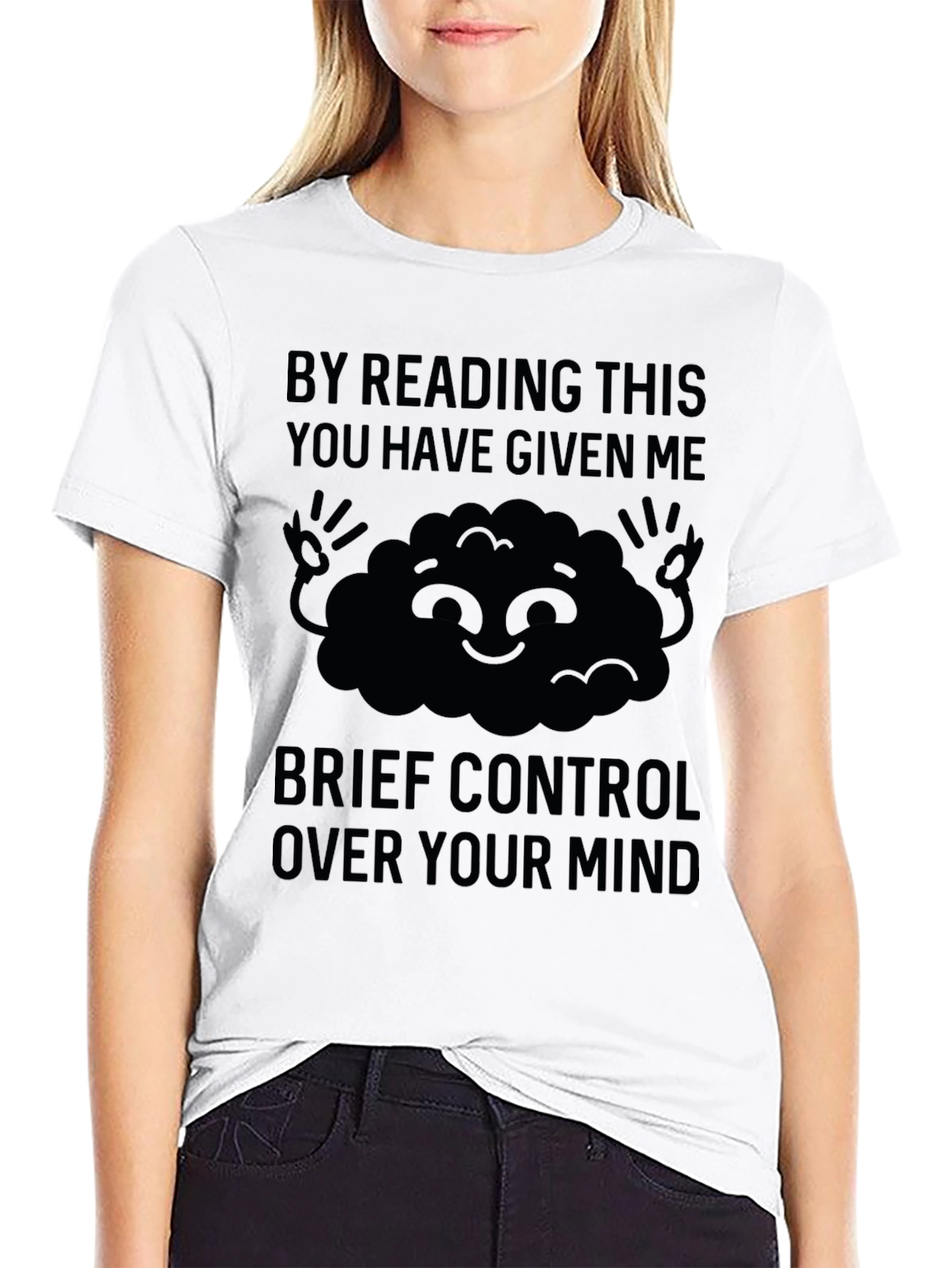Mind Control Graphic Tee - Funny Reading Shirt
