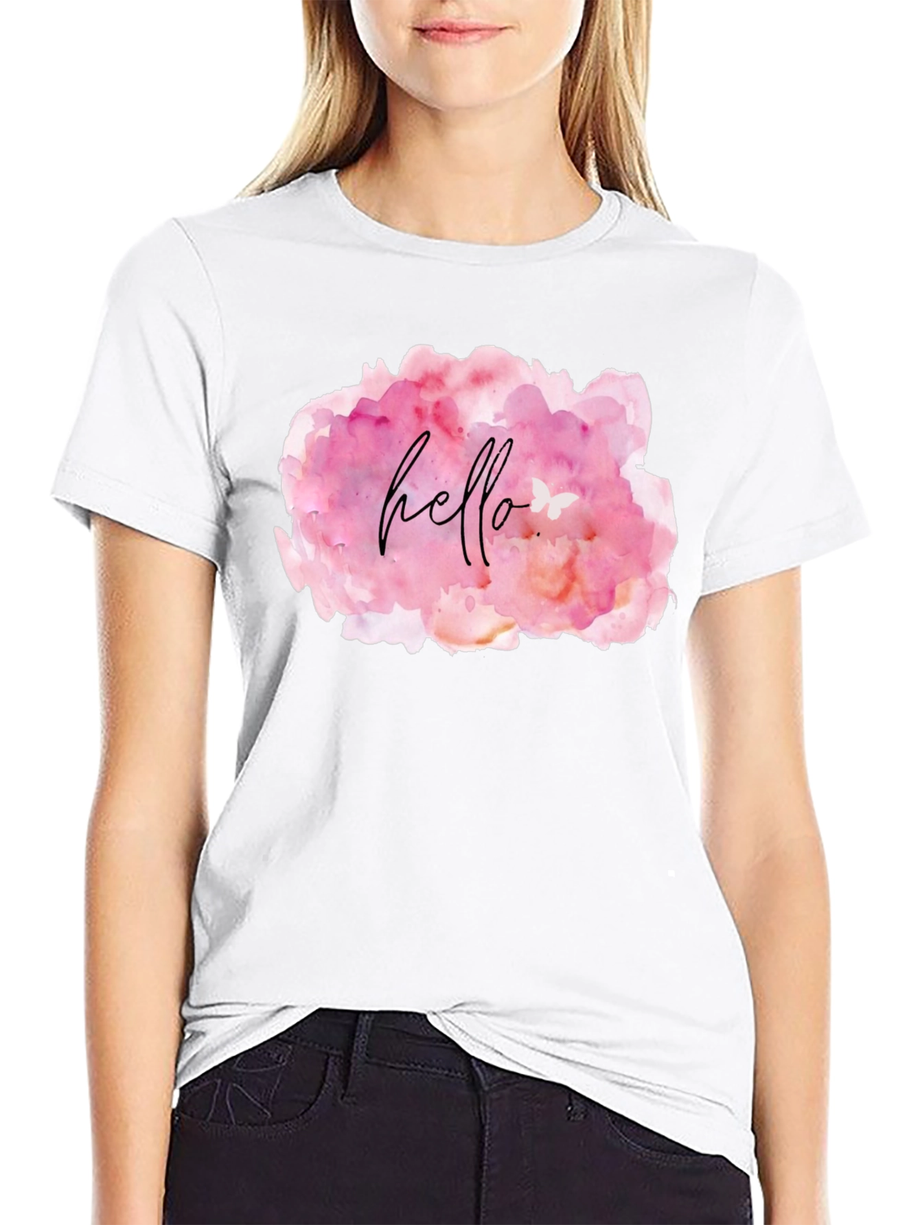 Hello Watercolor T-Shirt
