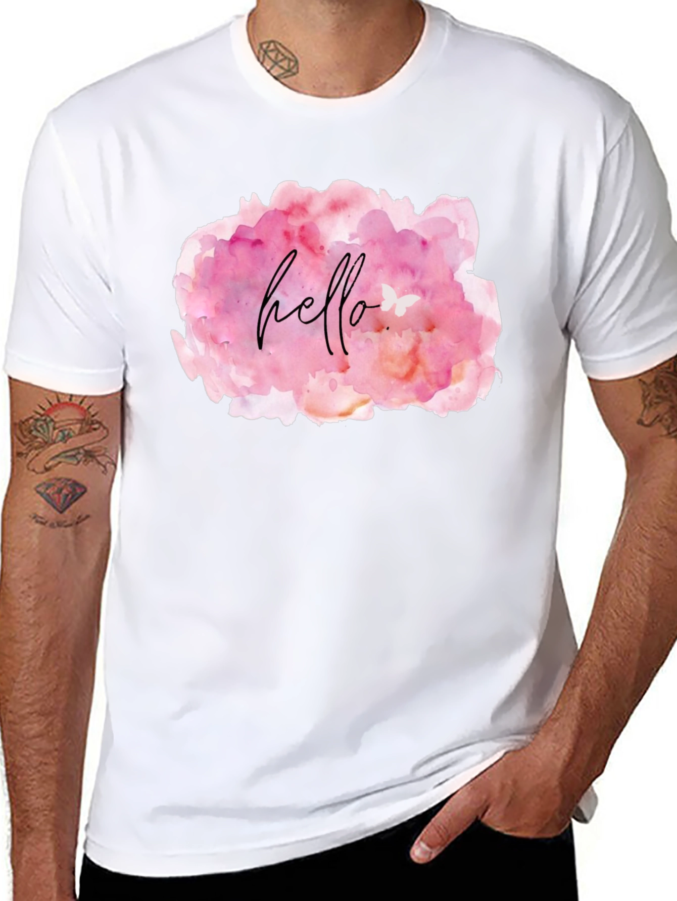 Hello Watercolor T-Shirt