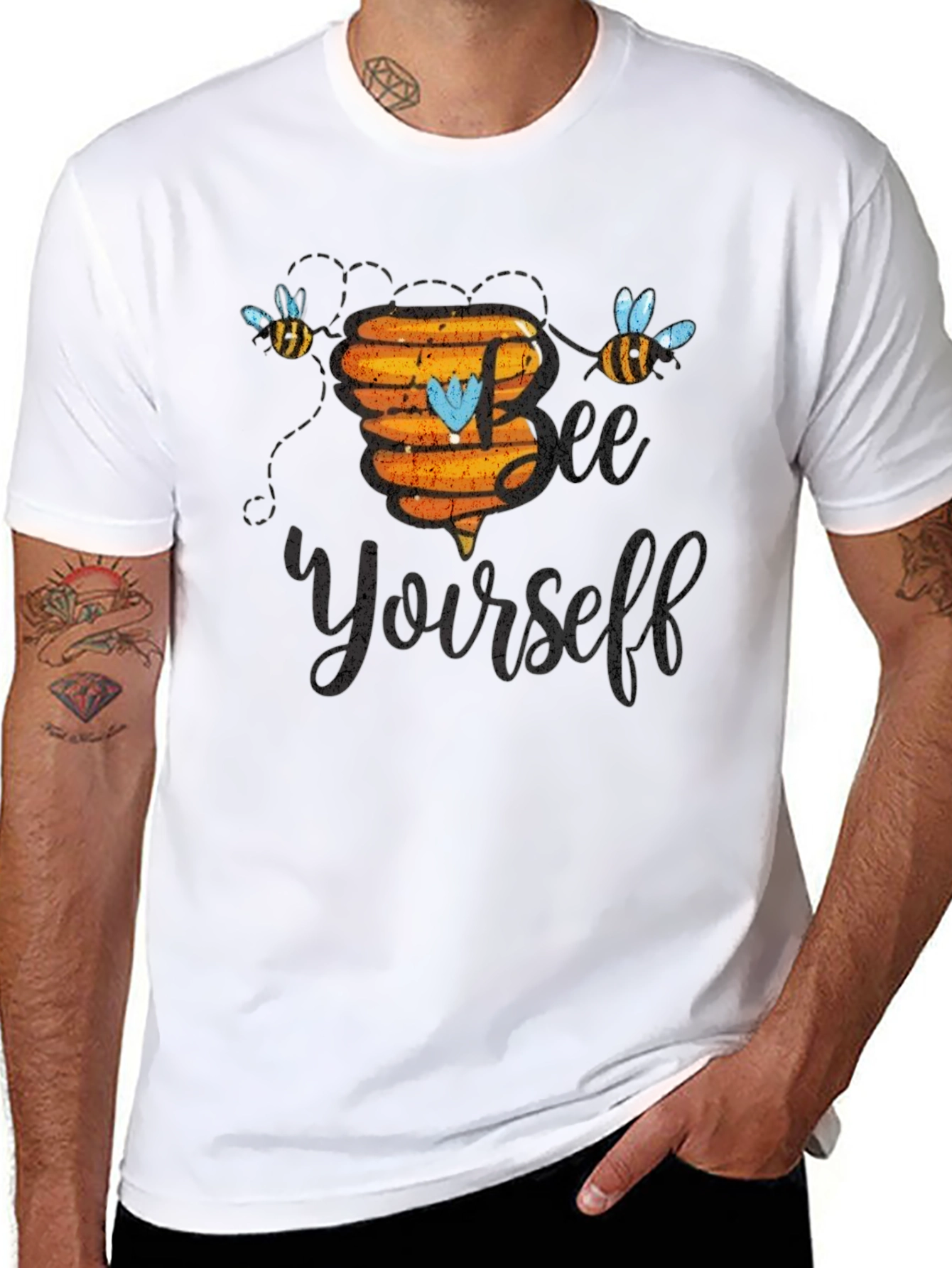 Bee Yourself Black T-Shirt