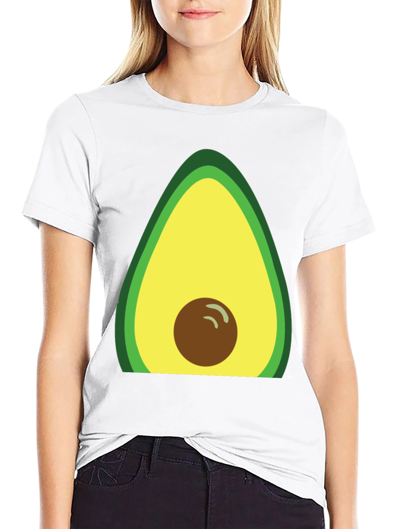 Avocado Graphic T-Shirt - Casual Fruit Tee