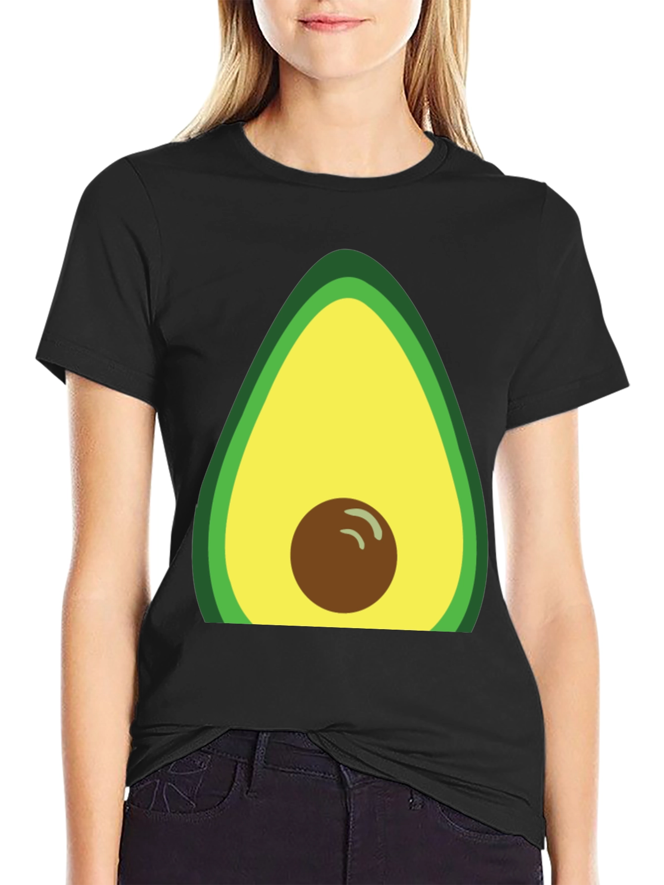 Avocado Graphic T-Shirt - Casual Fruit Tee