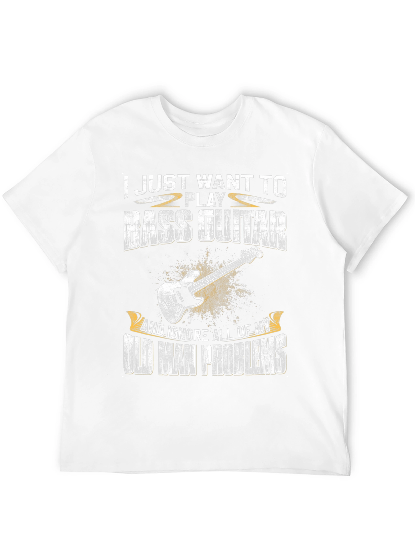 Bass Guitar Old Man Problems Graphic T-Shirt