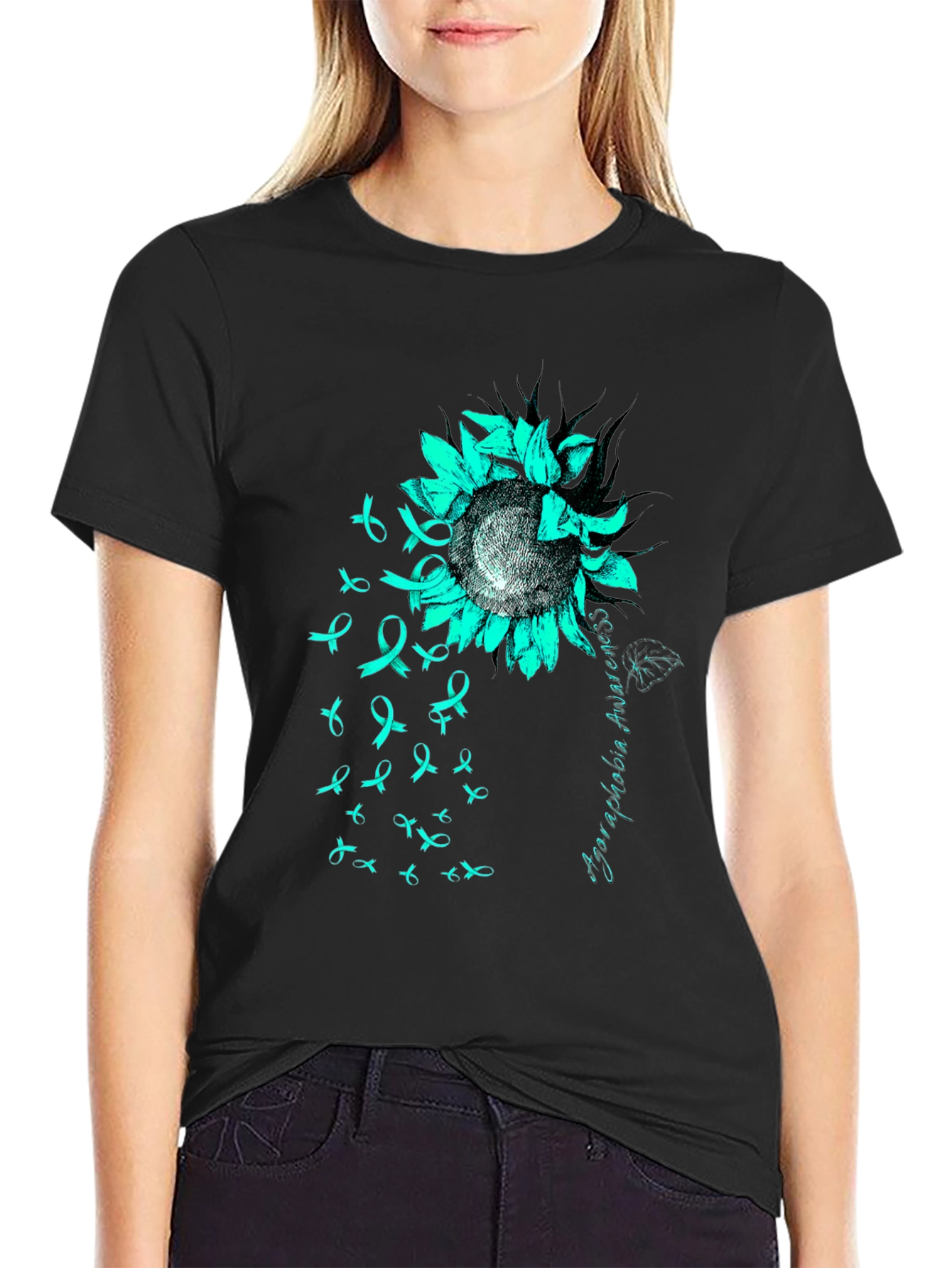 Agoraphobia Awareness Sunflower T-Shirt