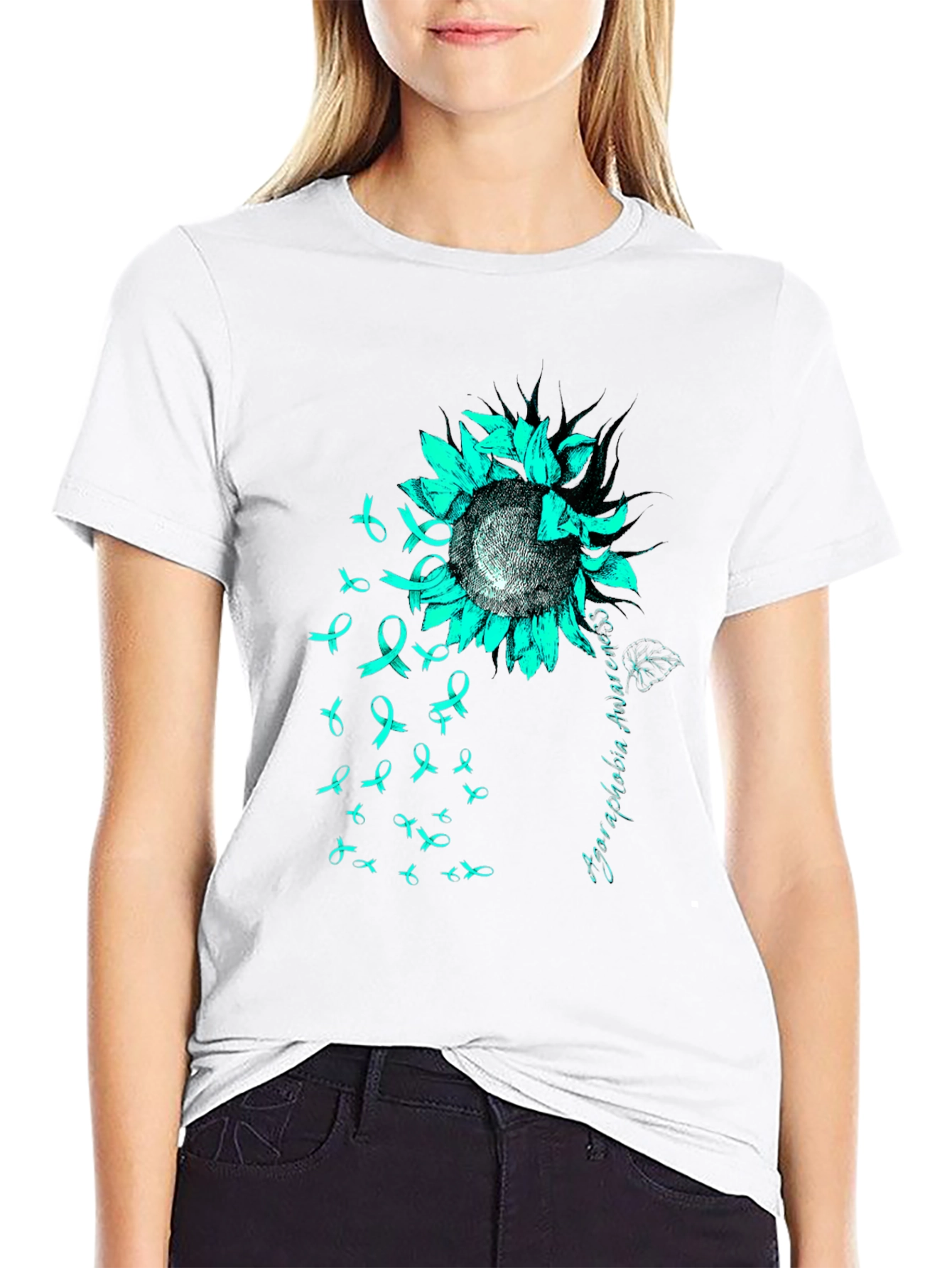 Agoraphobia Awareness Sunflower T-Shirt