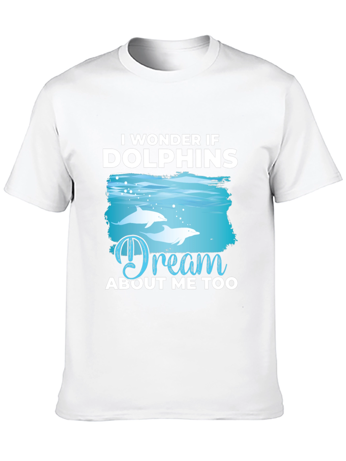 Dolphins Dream T-Shirt - Black Cotton Graphic Tee