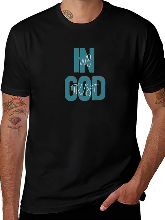 In God We Trust Graphic Tee - Mens Black T-Shirt