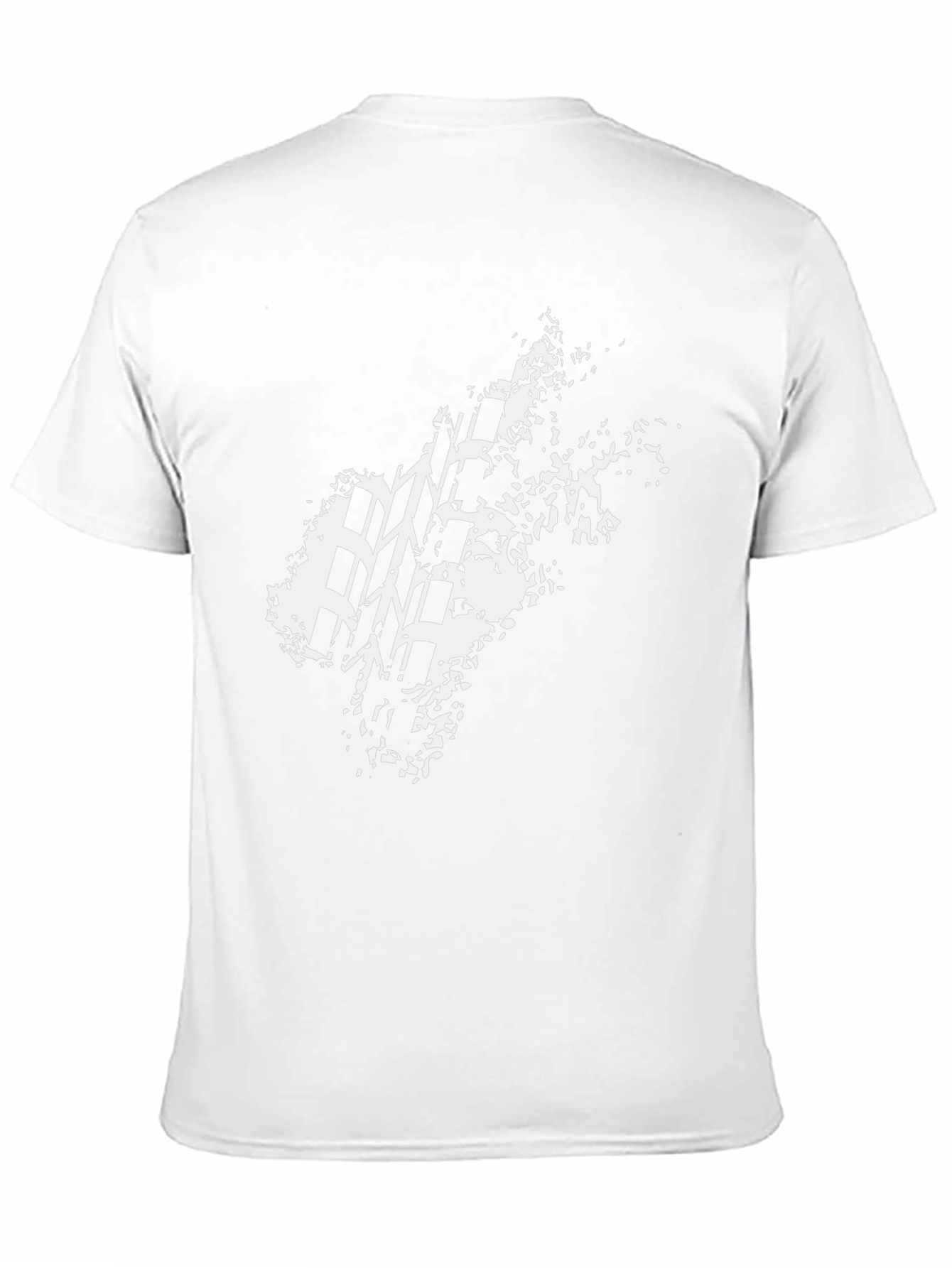 Mens Black T-Shirt with Tire Track Graphic