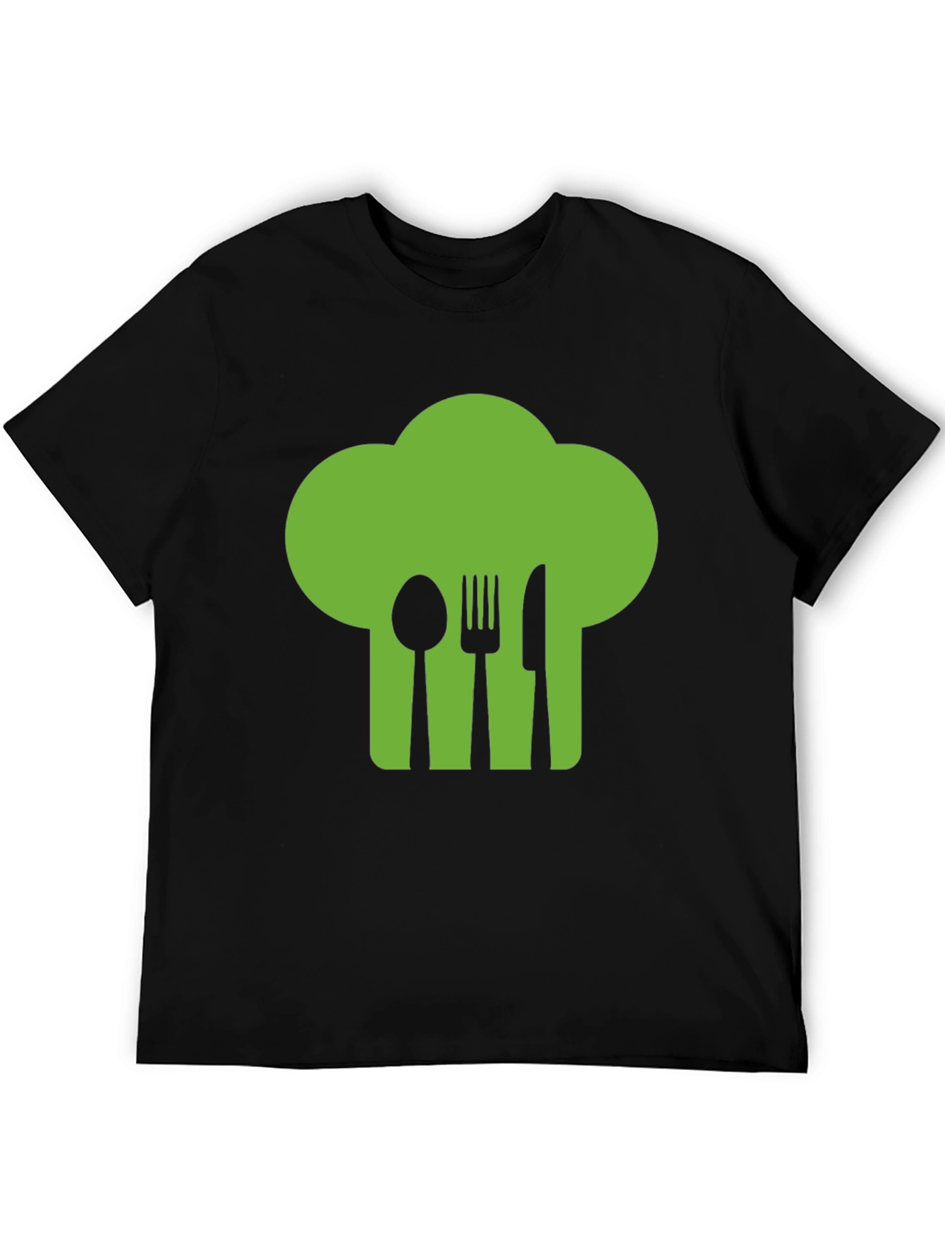 Chef Hat Utensil Graphic Tee - Black