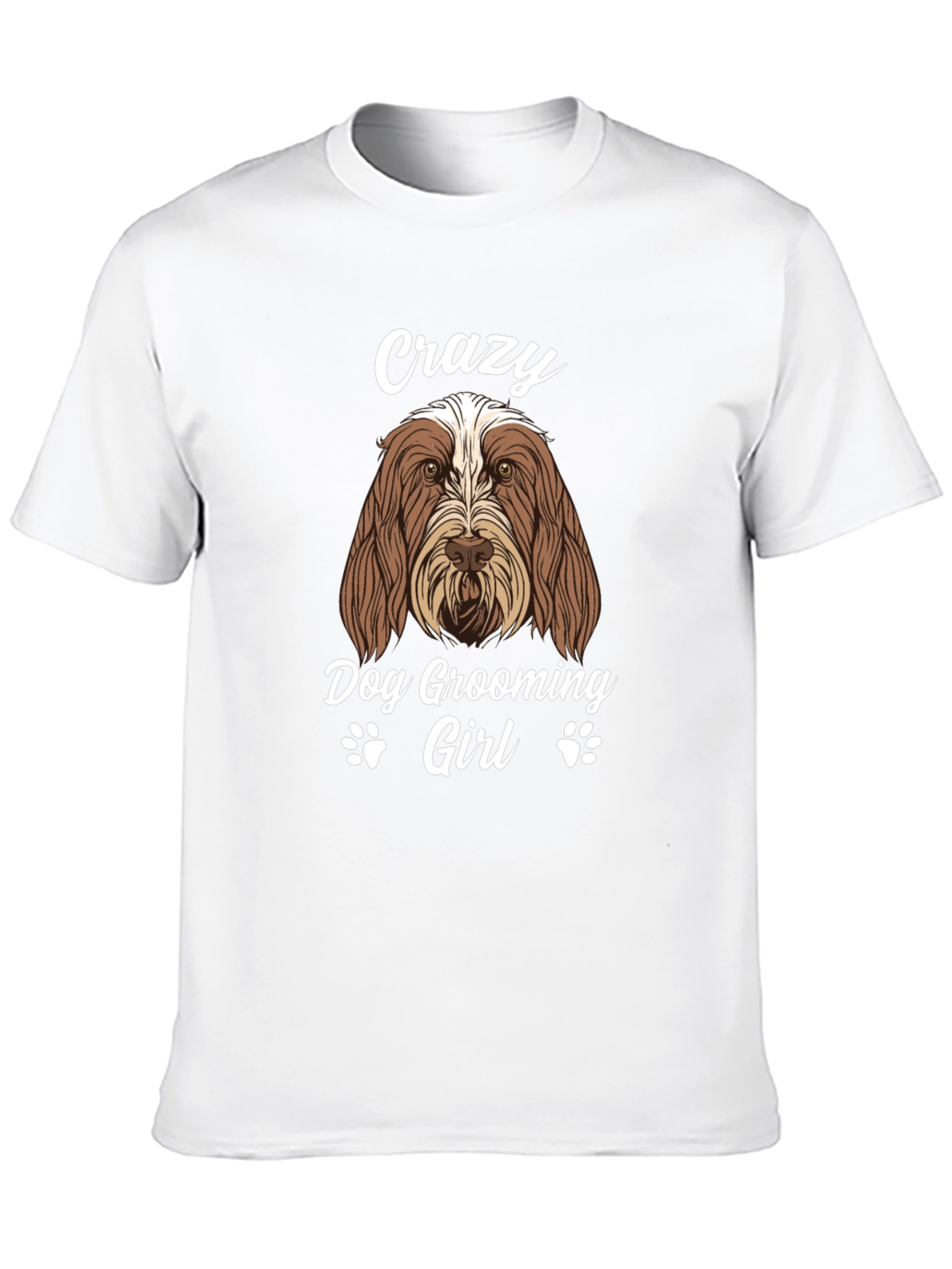 Crazy Dog Grooming Girl T-Shirt