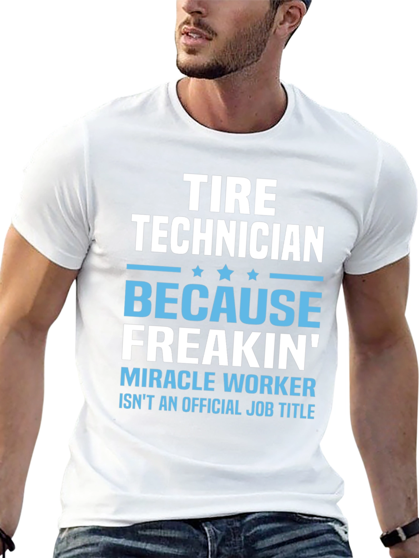 Tire Technician Funny Job Title T-Shirt