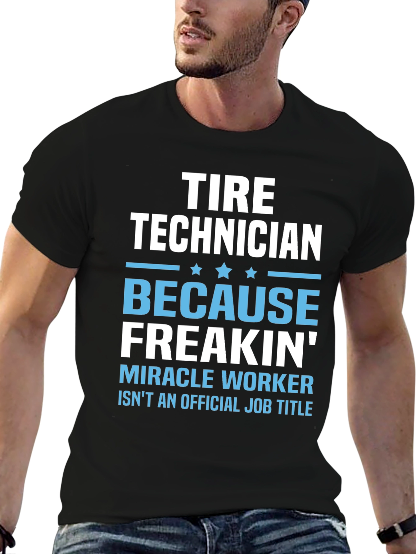 Tire Technician Funny Job Title T-Shirt