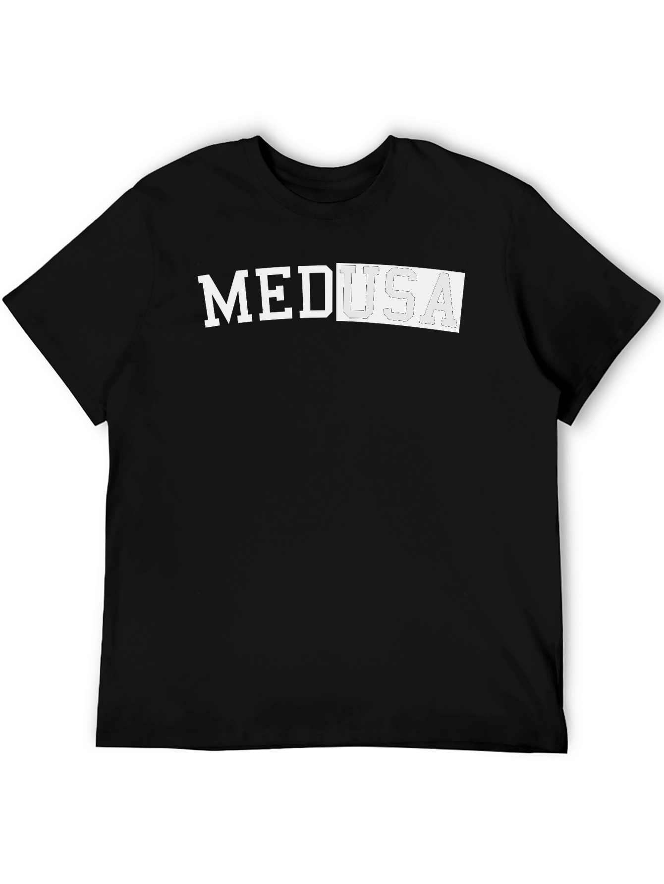 Medusa Graphic Tee - Stylish Black Cotton T-Shirt