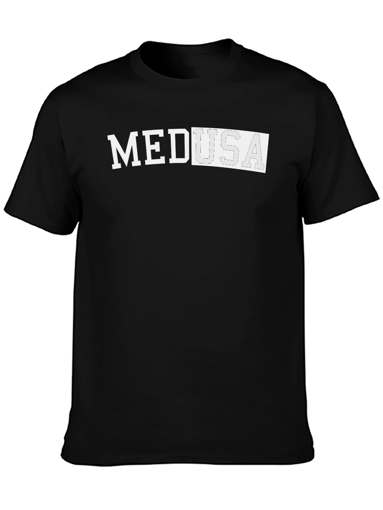Medusa Graphic Tee - Stylish Black Cotton T-Shirt