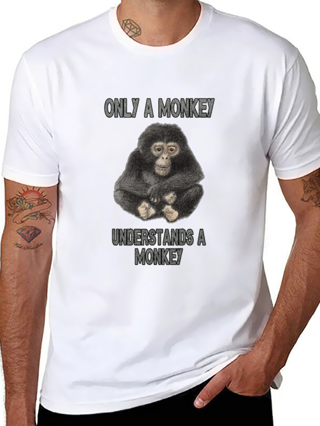 Monkey T-Shirt - Only a Monkey Understands