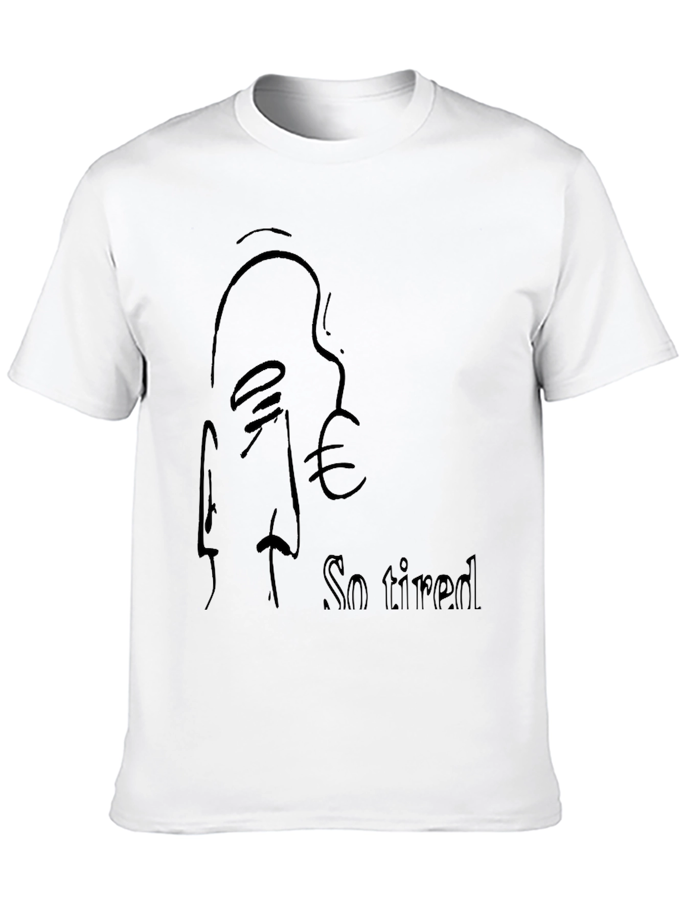 So Tired Black T-Shirt - Relaxed Fit