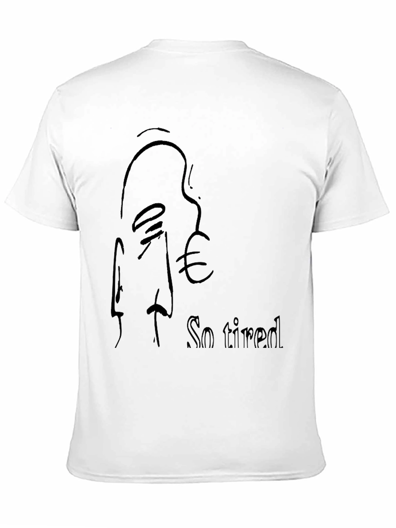 So Tired Black T-Shirt - Relaxed Fit