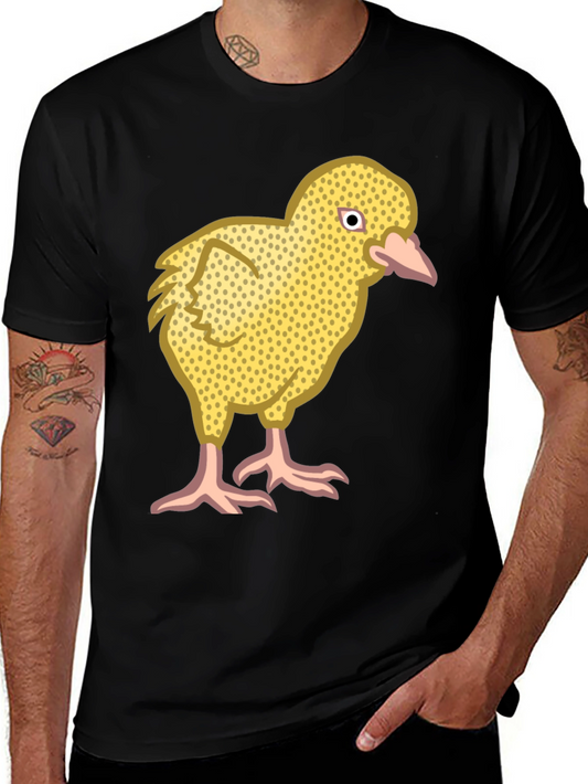 Funny Chick Graphic Black T-Shirt