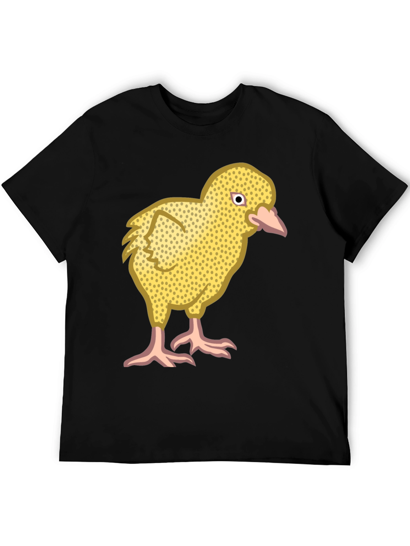 Funny Chick Graphic Black T-Shirt