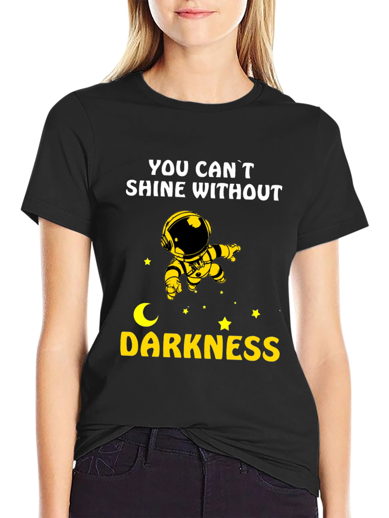 Astronaut Shine Without Darkness Graphic Tee