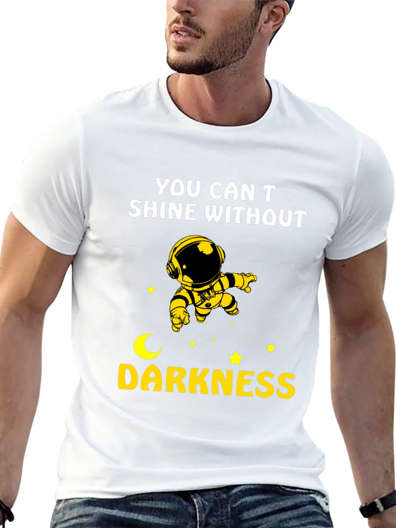 Astronaut Shine Without Darkness Graphic Tee