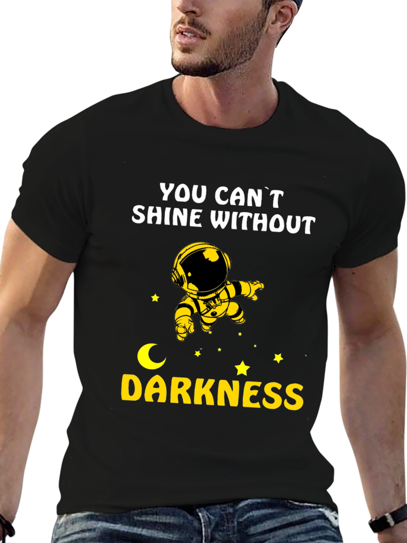 Astronaut Shine Without Darkness Graphic Tee