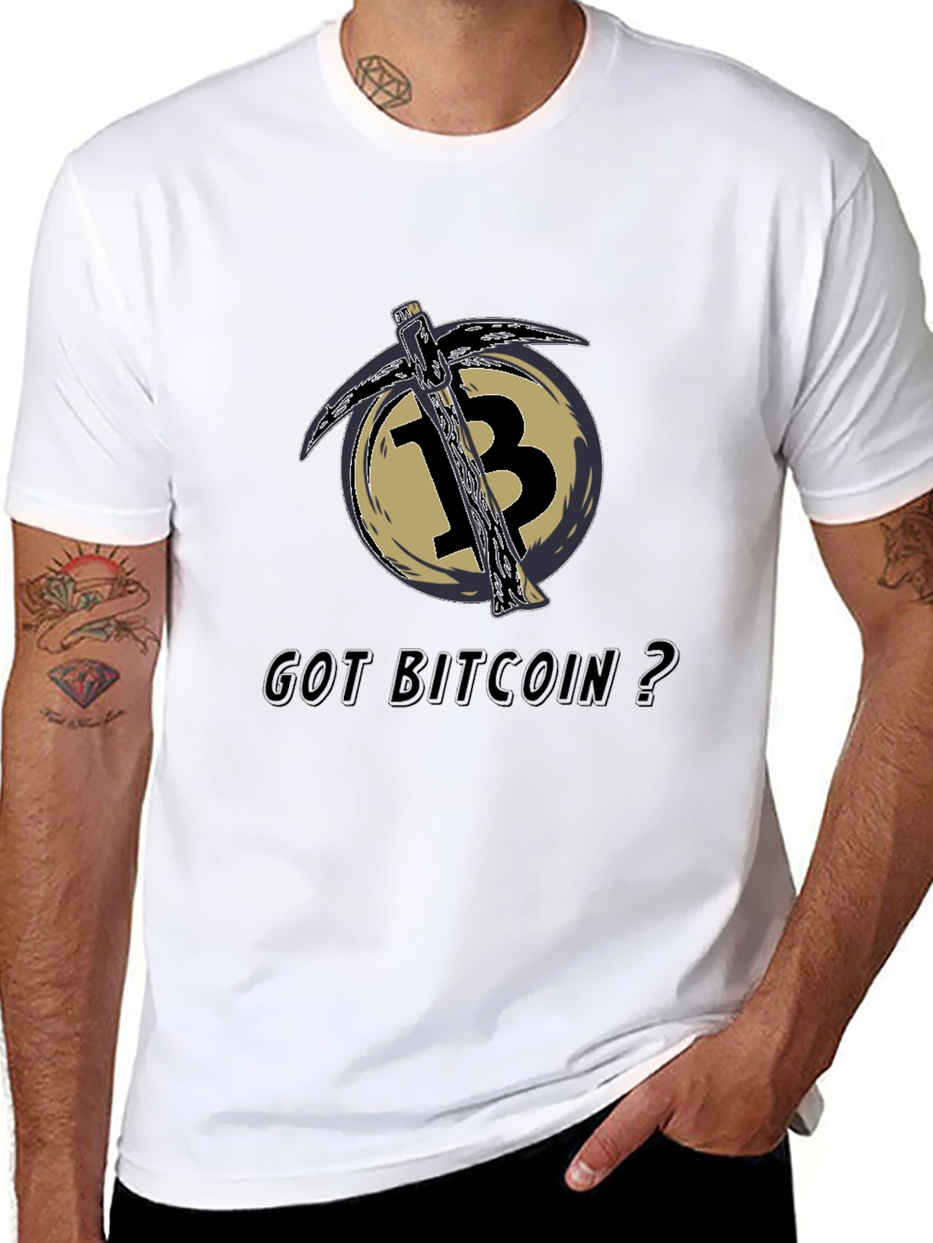 Got Bitcoin? Crypto Mining Pickaxe T-Shirt