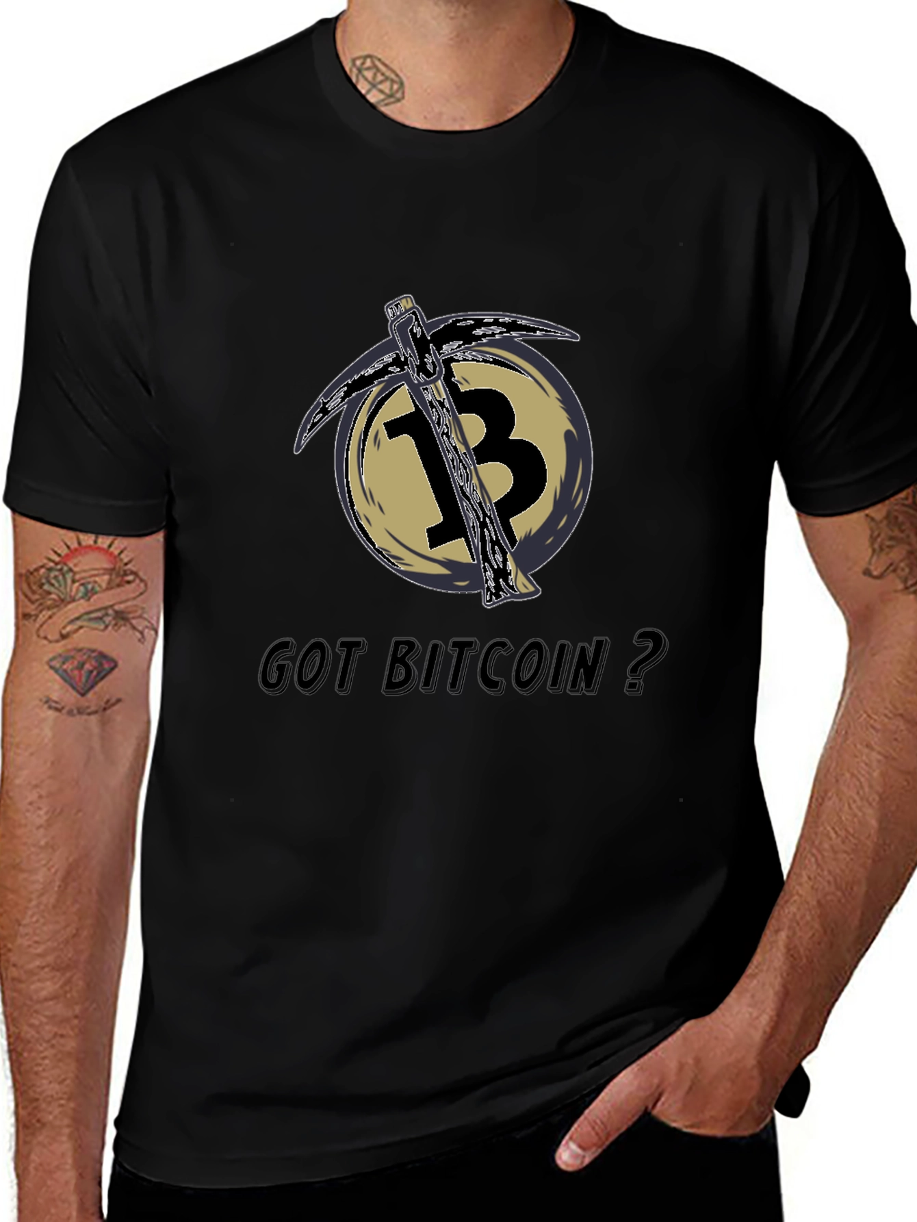 Got Bitcoin? Crypto Mining Pickaxe T-Shirt